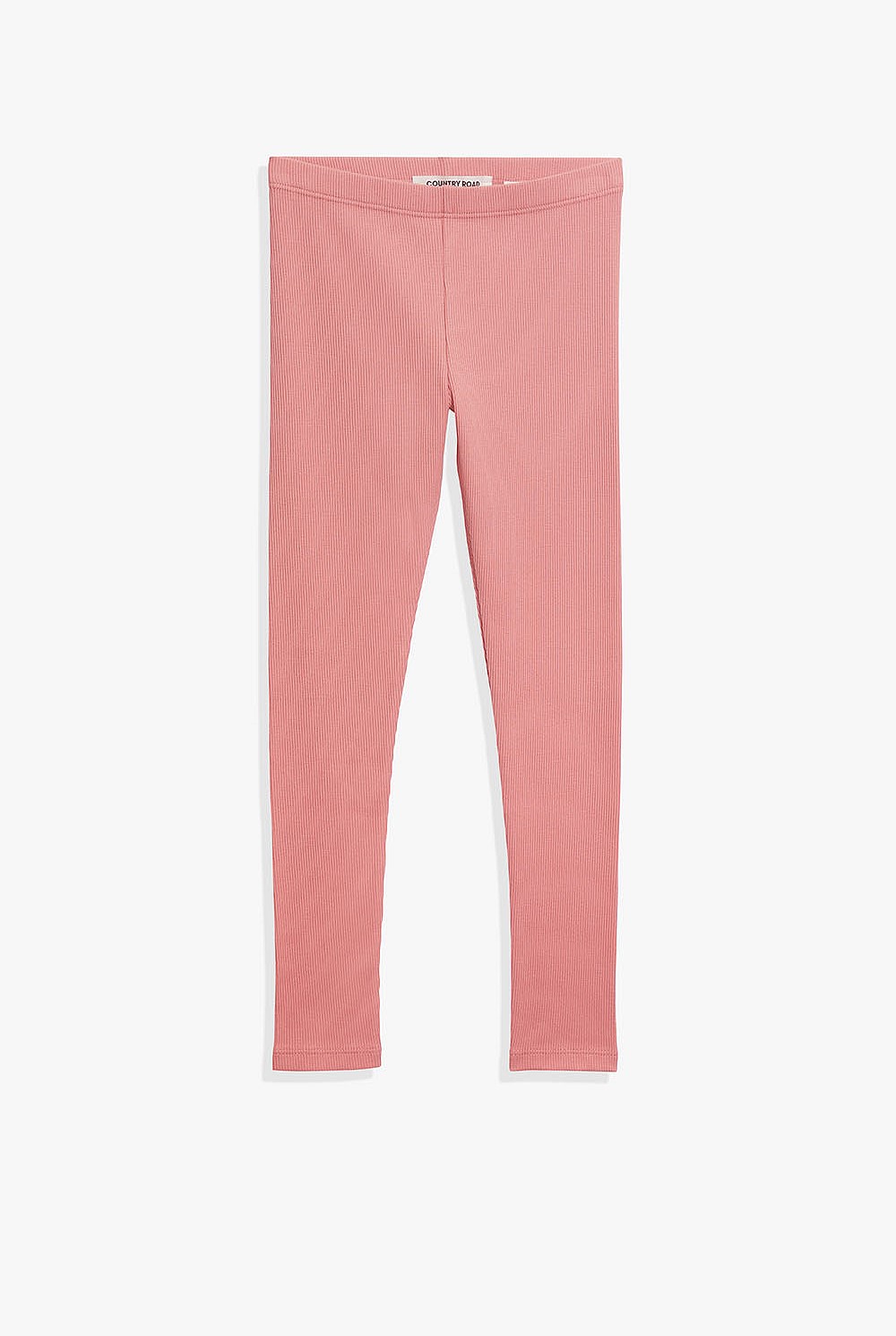 Organically Grown Cotton Blend Solid Rib Legging