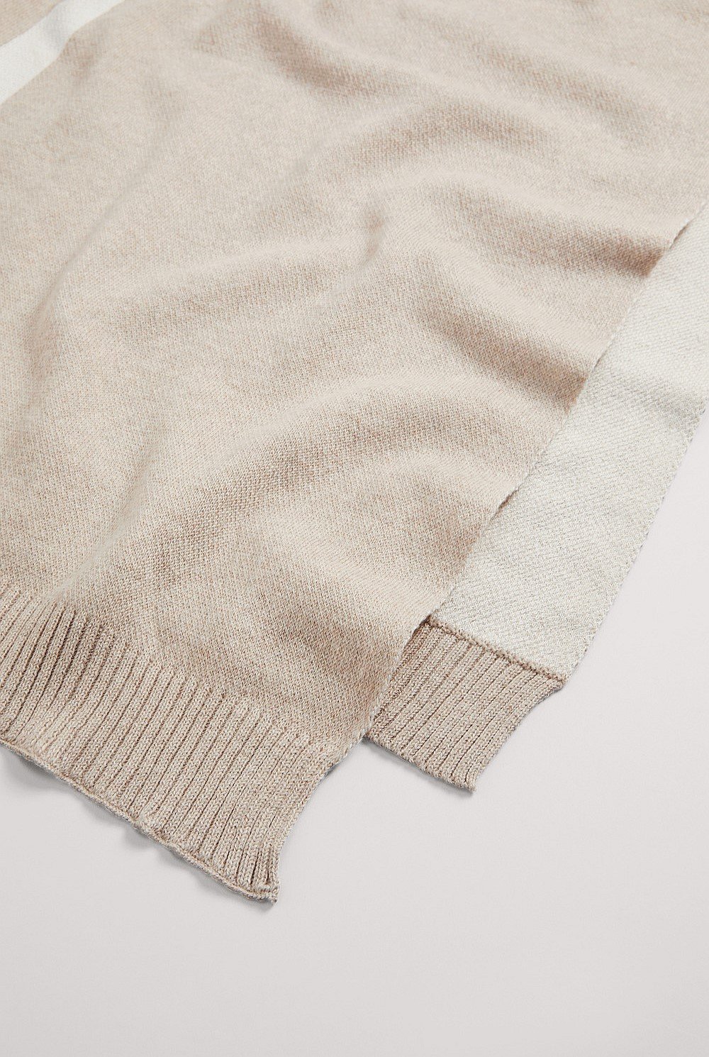 Organically Grown Cotton Heritage Knit Throw