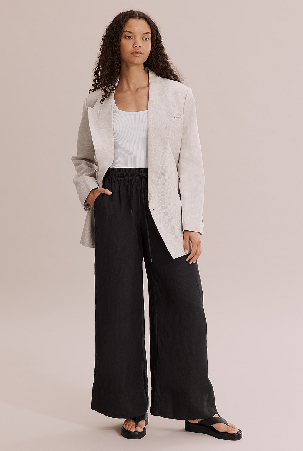 Linen Palazzo Pant