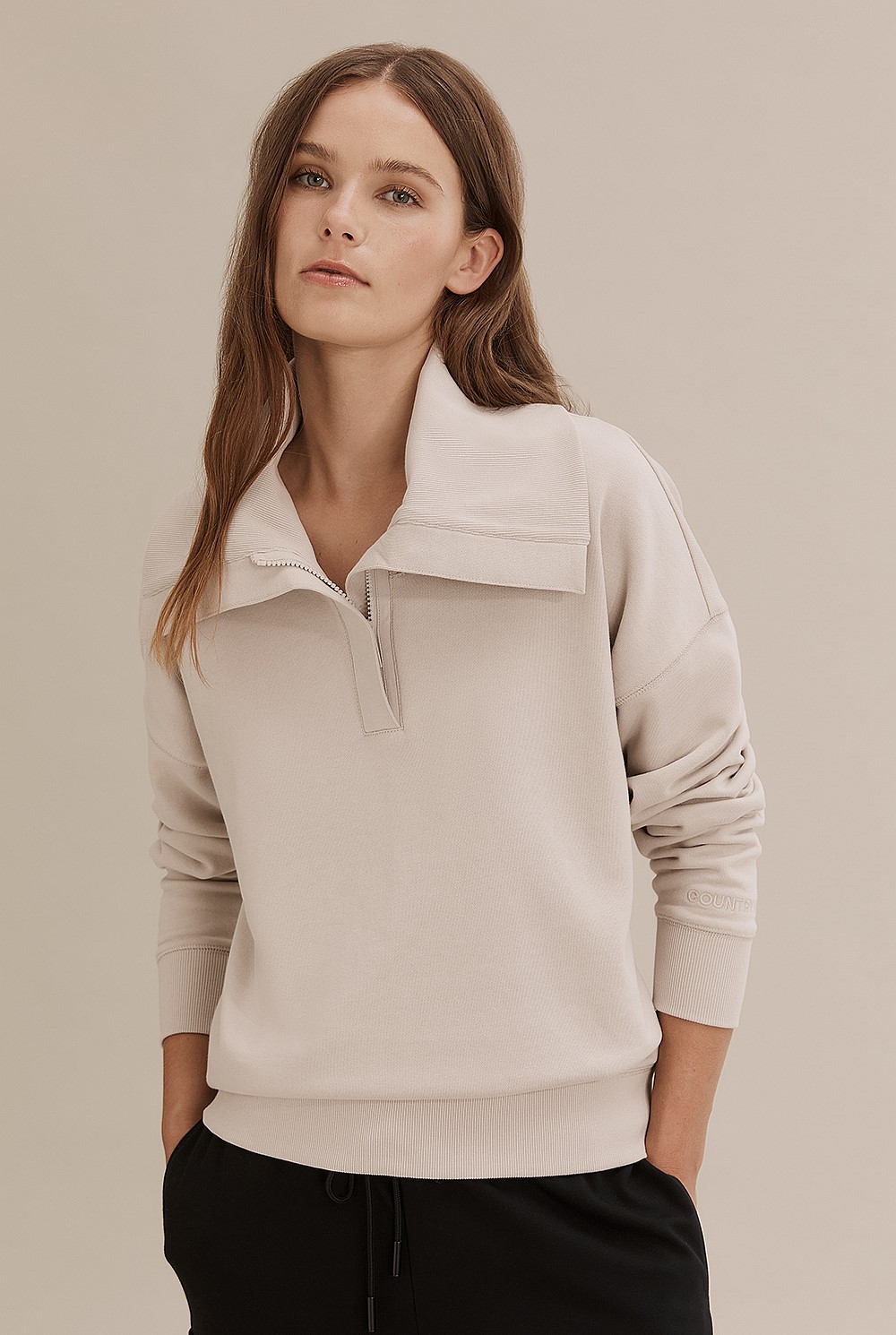 Towards Circularity - Recycled Cotton Large Collar Sweat