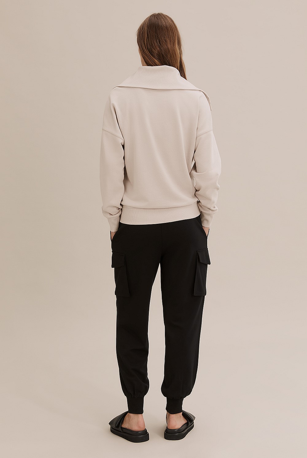 Towards Circularity - Recycled Cotton Large Collar Sweat