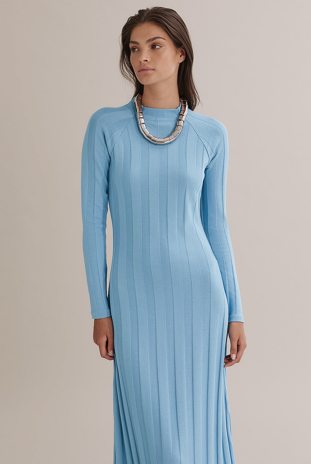 Self Stripe Rib Dress