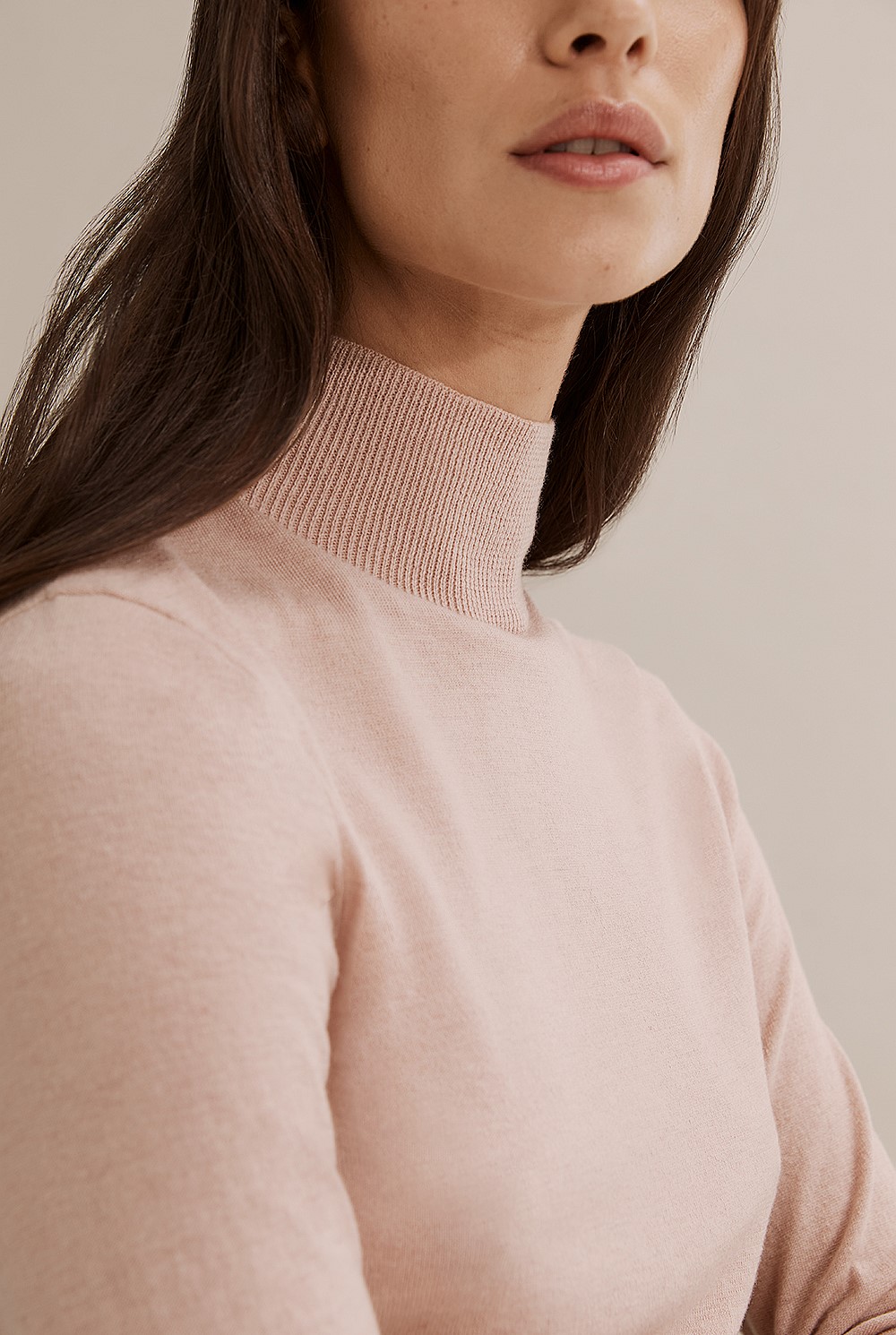 Merino Wool Silk Long Sleeve Knit