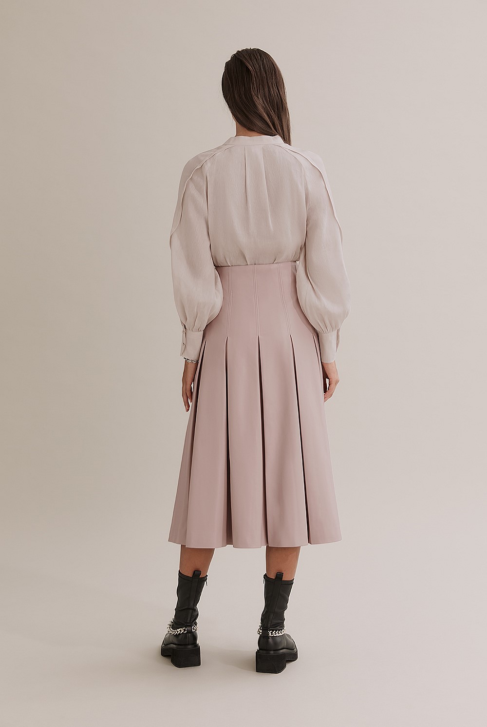 Inverted Pleat Skirt