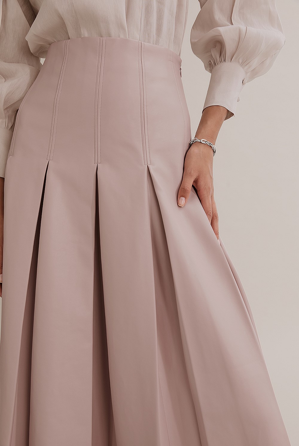 Inverted Pleat Skirt