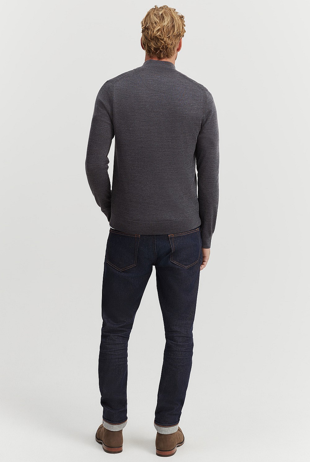 Verified Australian Merino Half Zip Knit