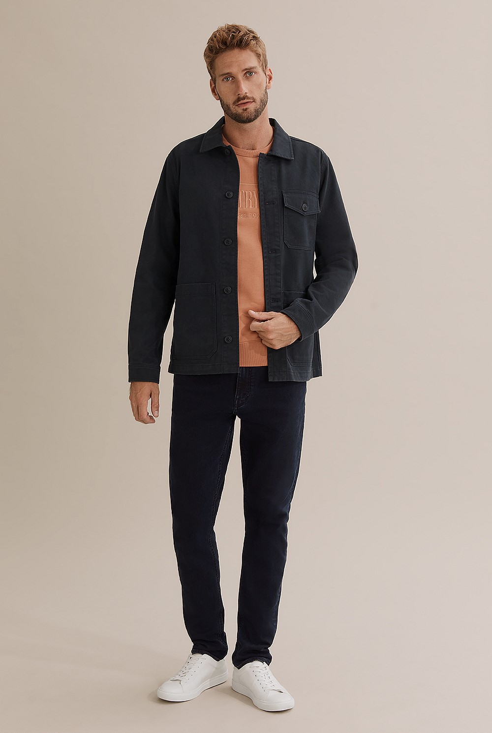 Twill Shirt Jacket