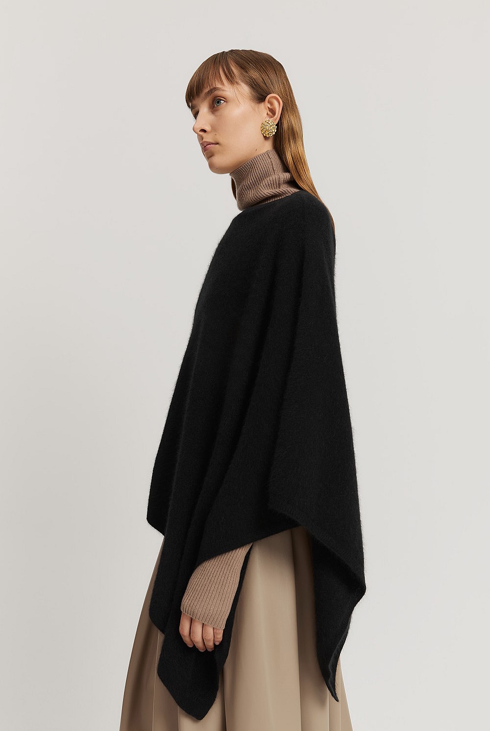 Brushed GCS-certified Cashmere Wrap