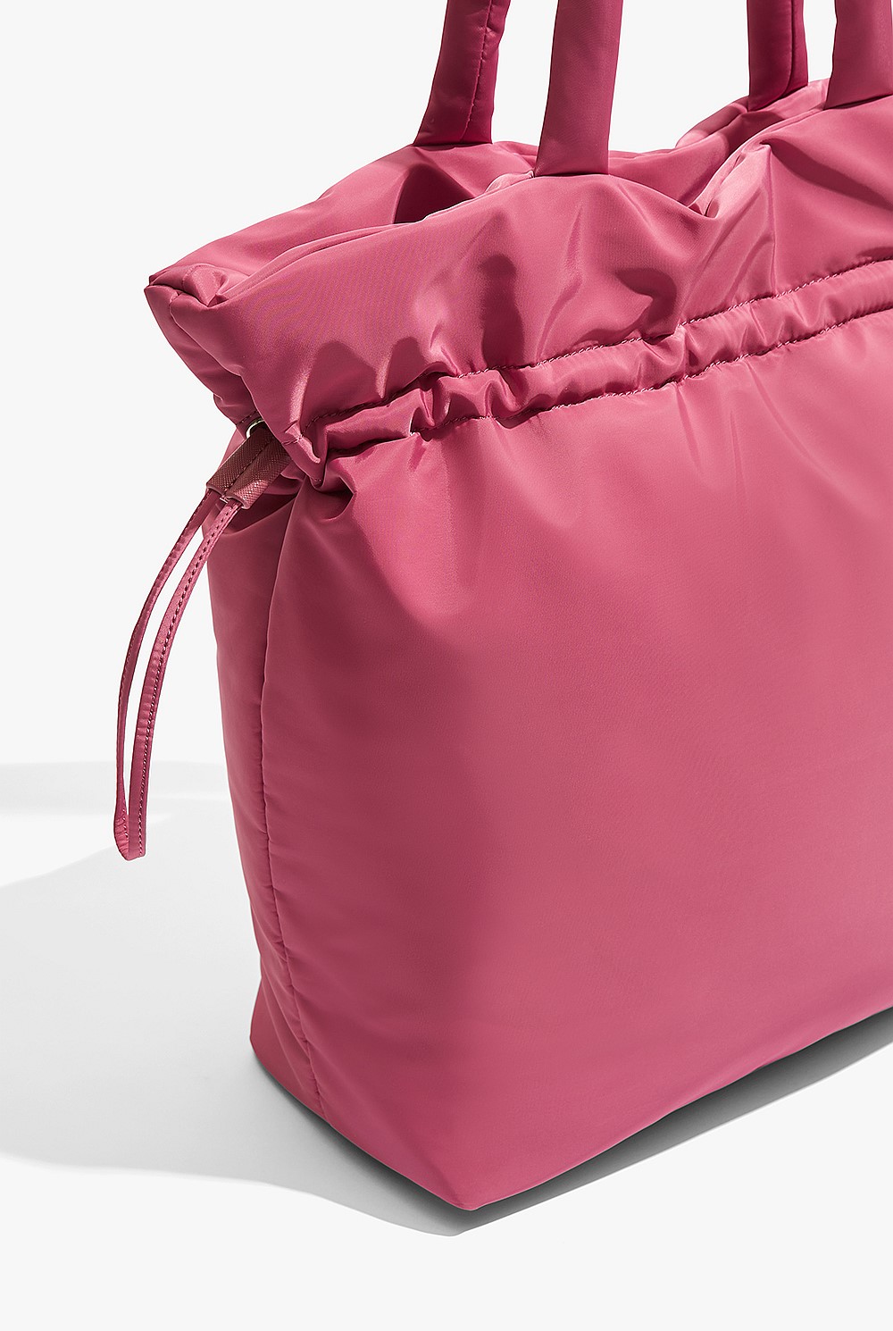 Recycled Polyester Puffer Patch Drawstring Shopper