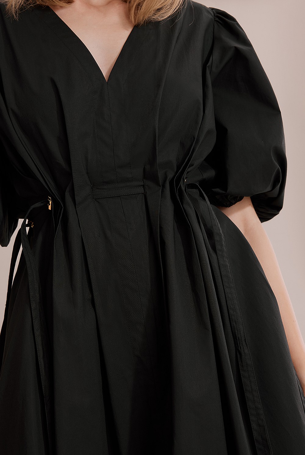 Gathered Detail Midi Dress