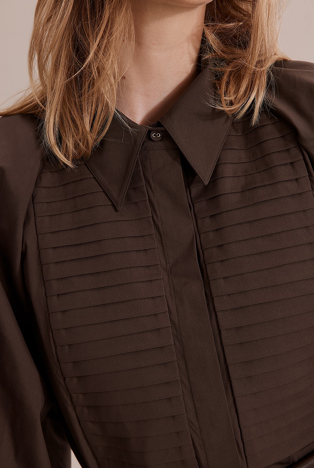 Poplin Blouson Blouse