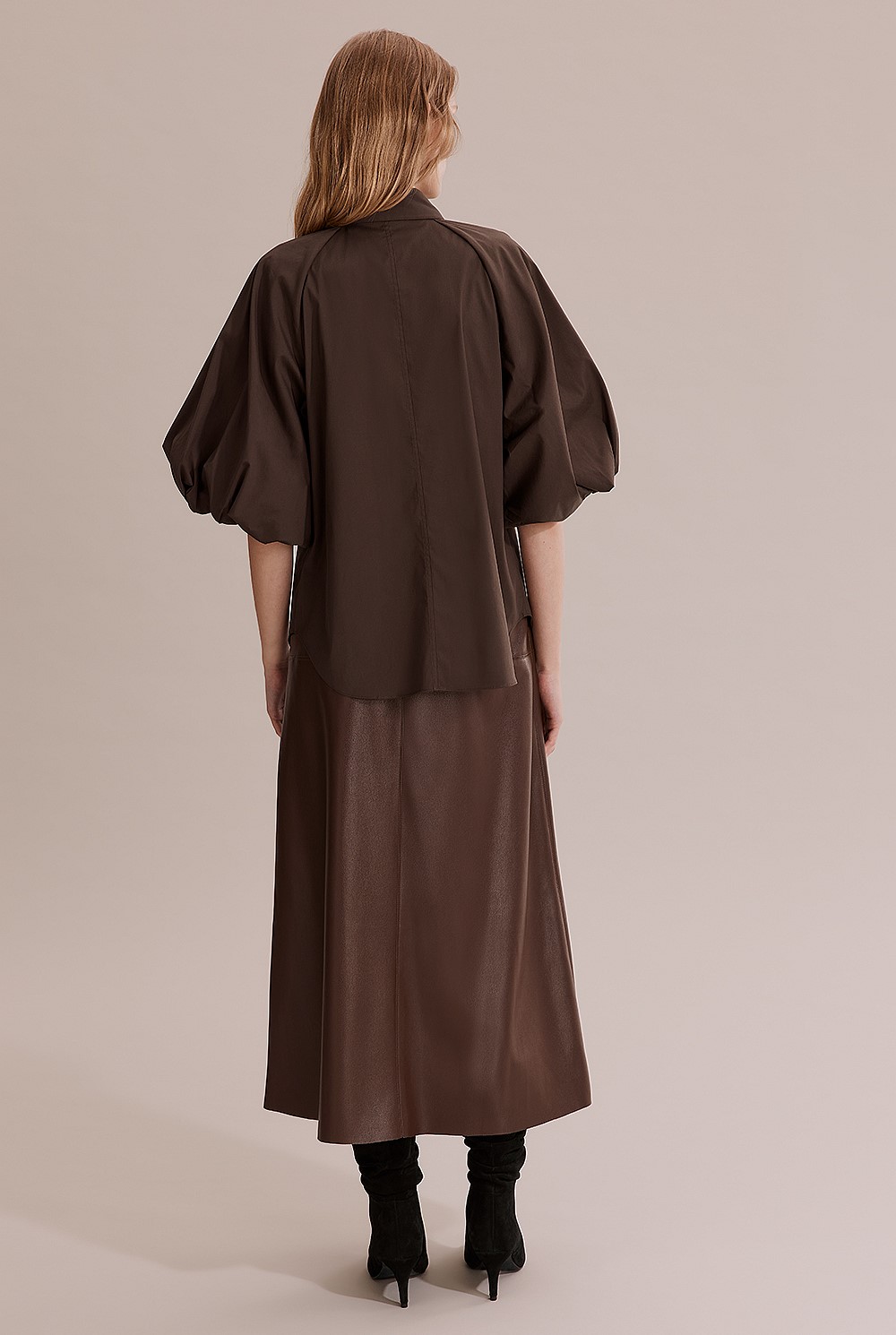 Poplin Blouson Blouse