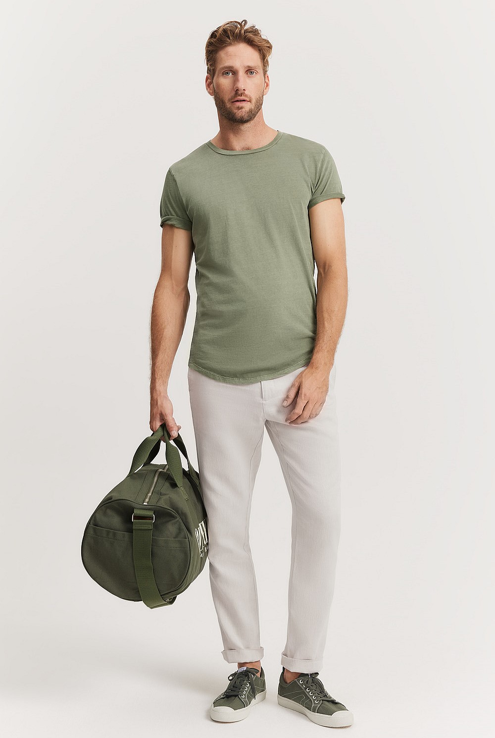 Australian Cotton Longline Garment Dyed T-Shirt