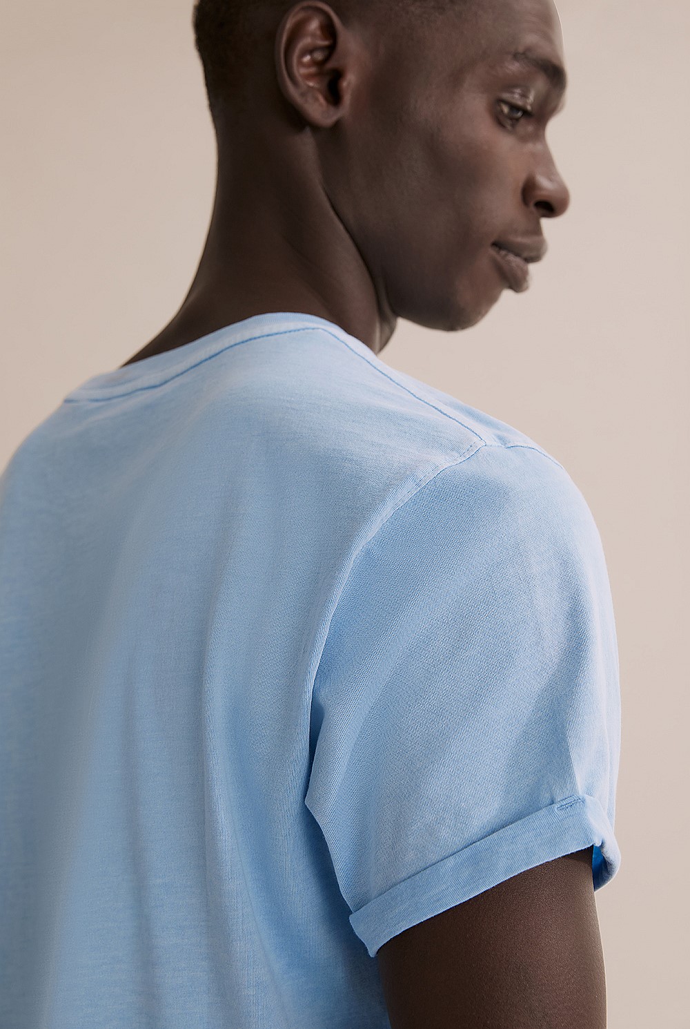 Australian Cotton Short Sleeve Longline Garment Dyed T-Shirt