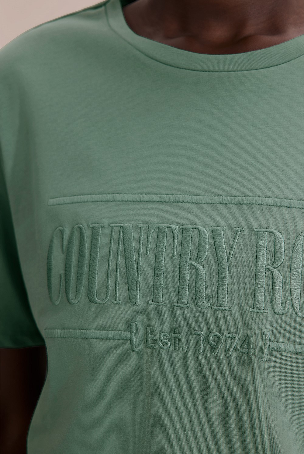 Verified Australian Cotton Heritage Embroidered T-Shirt