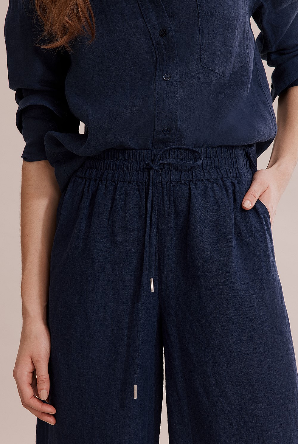Organically Grown Linen Palazzo Pant