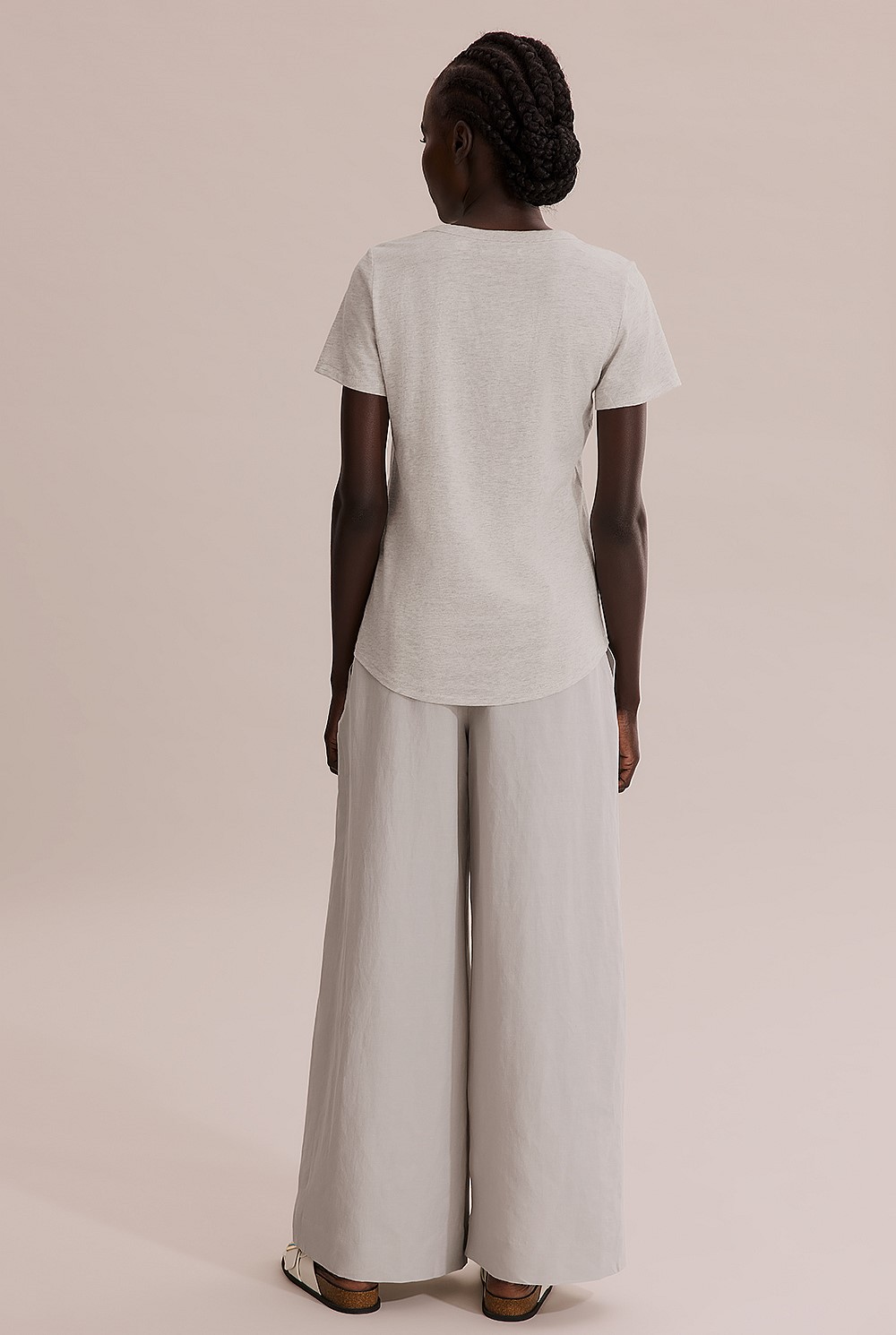 Australian Cotton Slub V-Neck T-Shirt