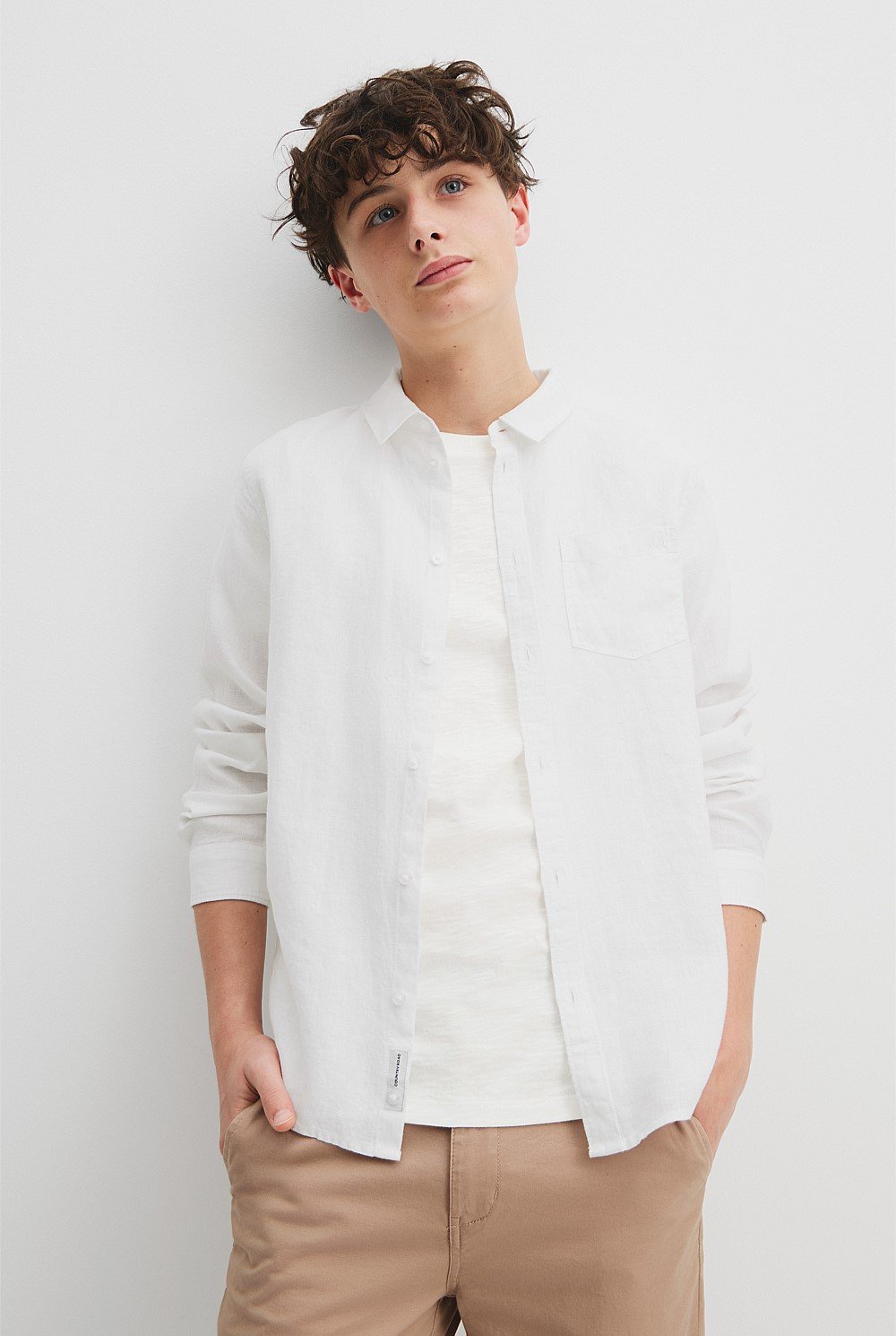 Teen Organically Grown Linen Shirt