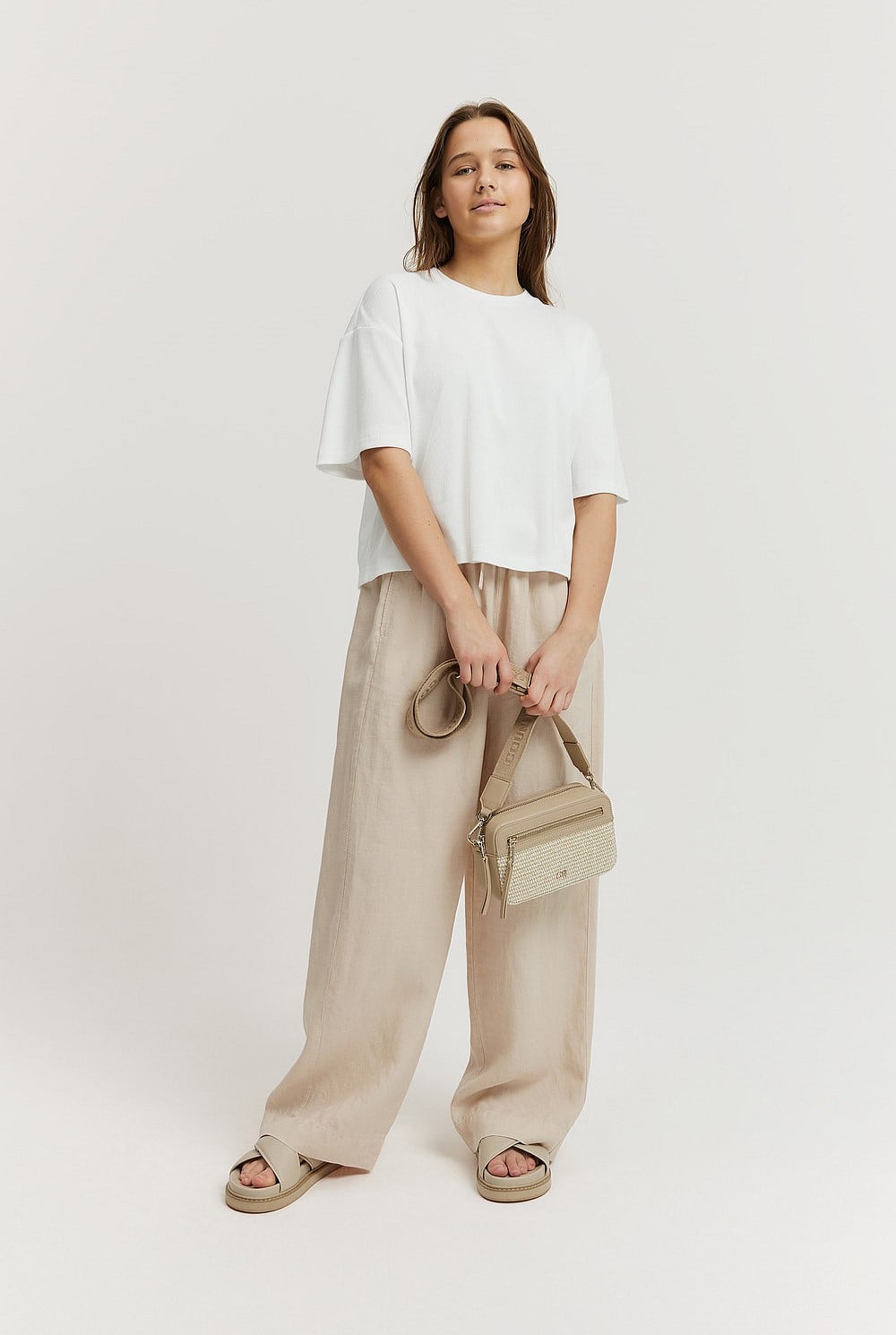 Teen Pull-On Linen Pant