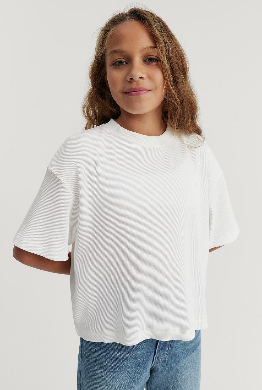 Teen Cotton Blend Boxy T-Shirt