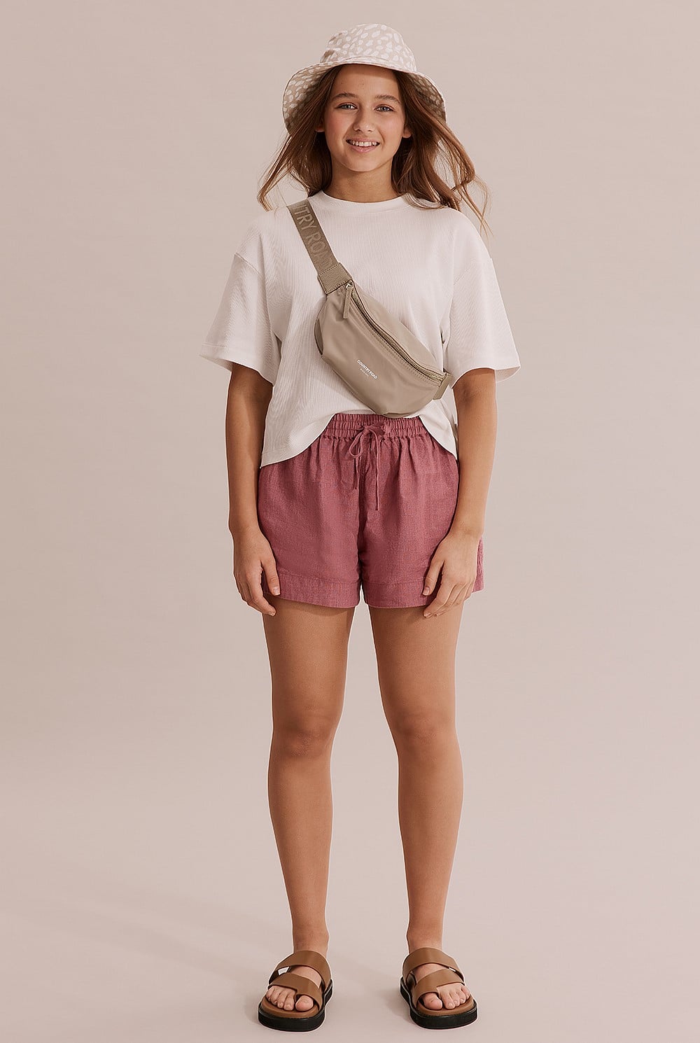 Teen Pull-On Linen Short