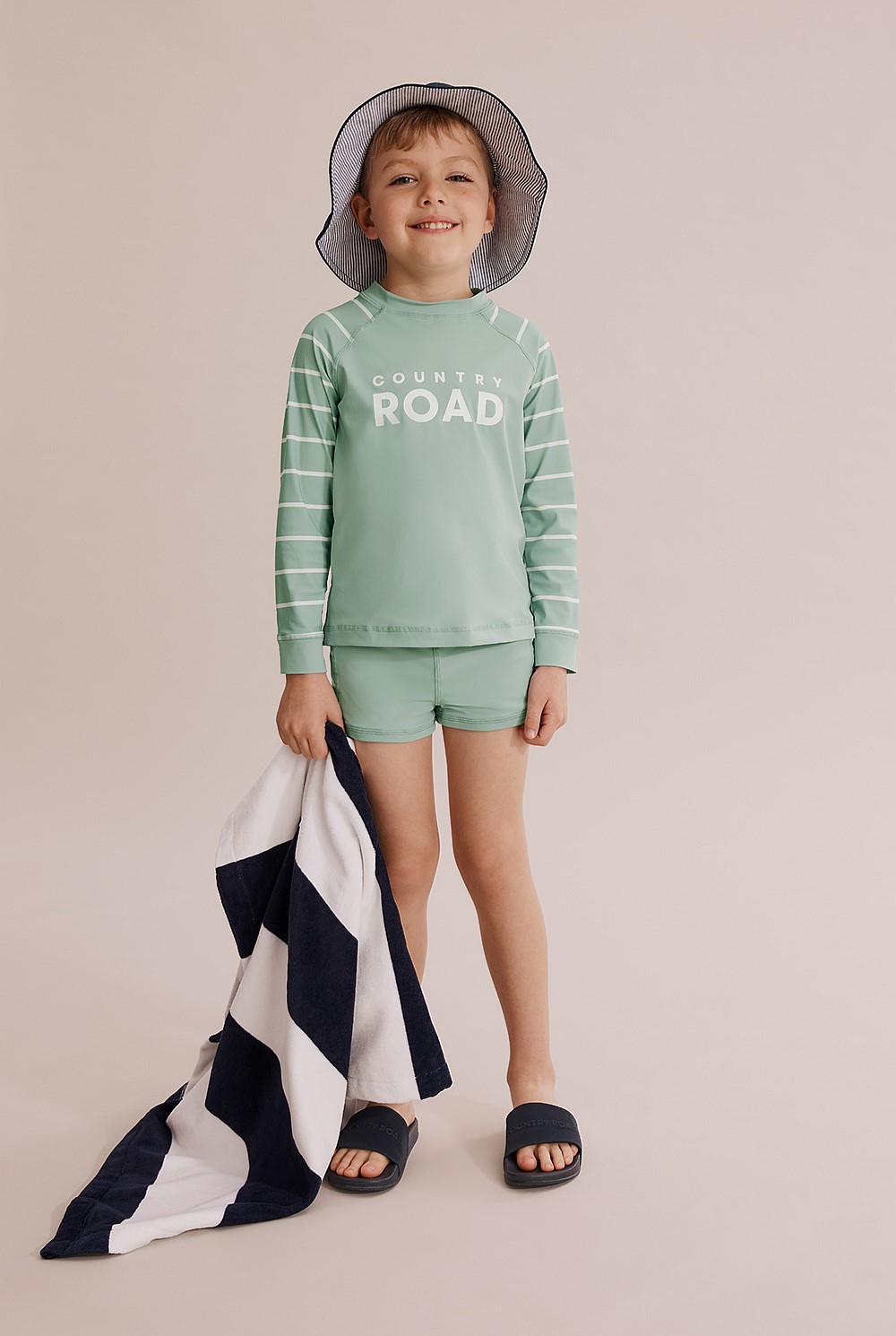 Nylon Logo Rash Vest