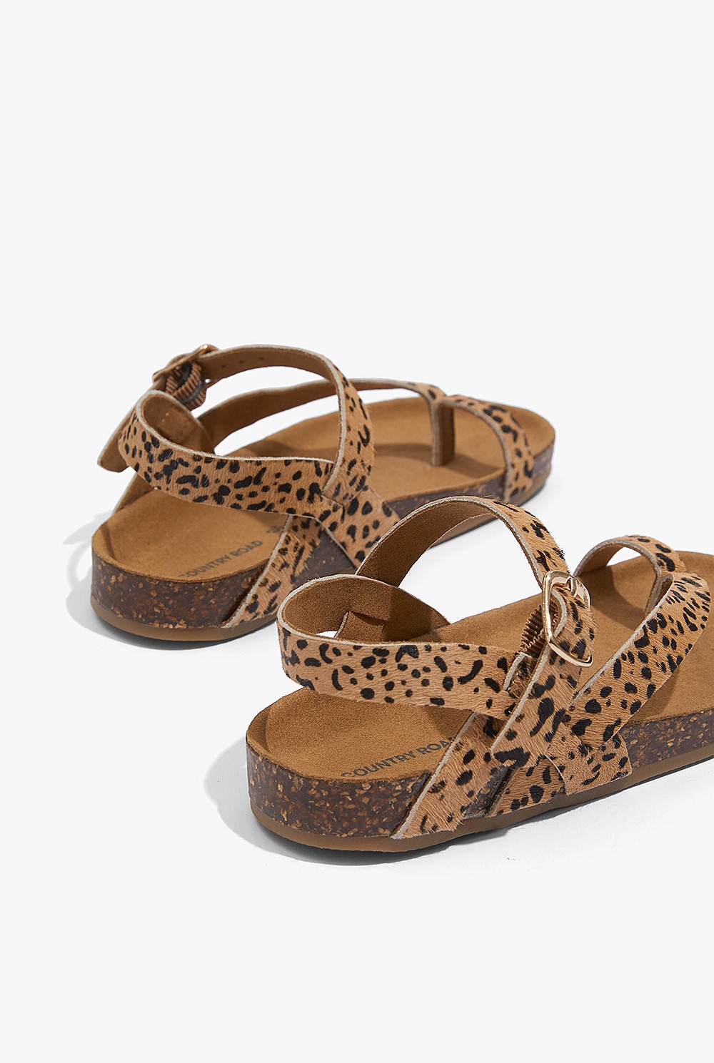 Animal Leather Sandal