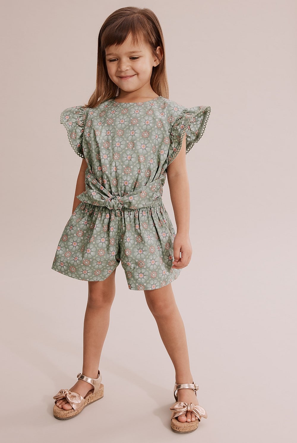 Mosaic Tie Jumpsuit