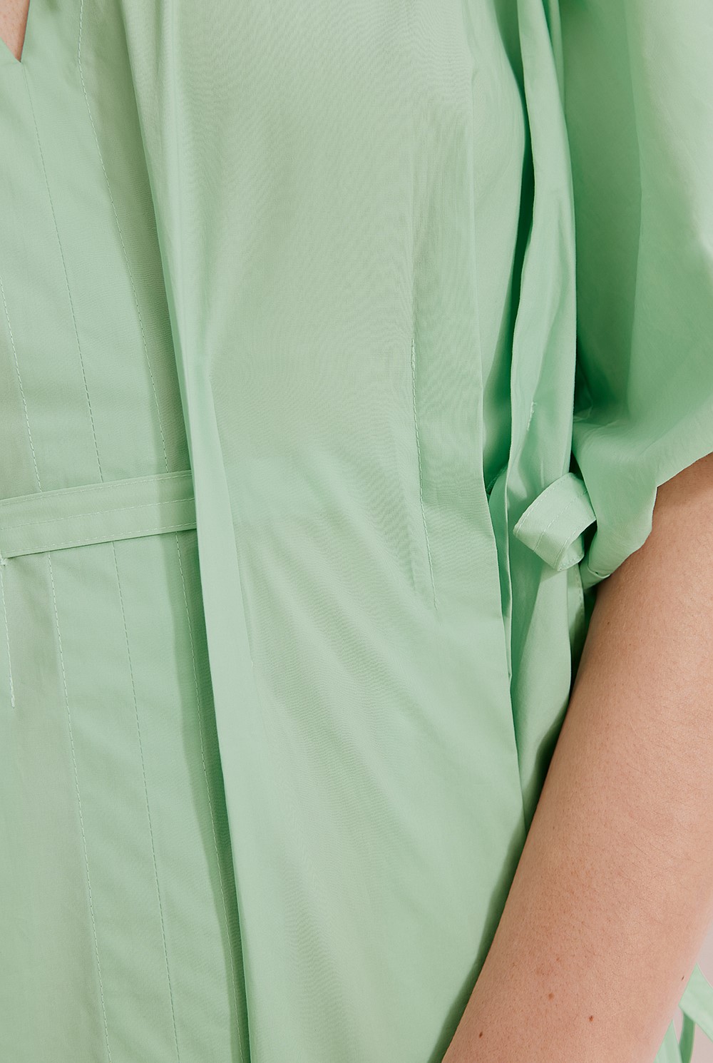 Gathered Detail Midi Dress