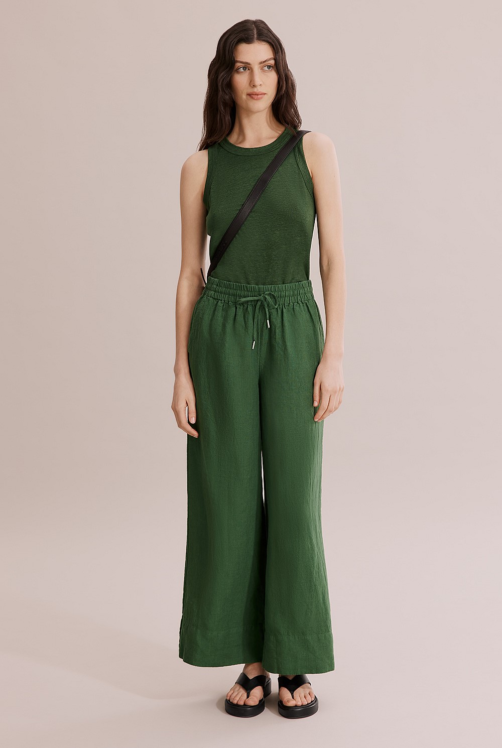 Organically Grown Linen Palazzo Pant