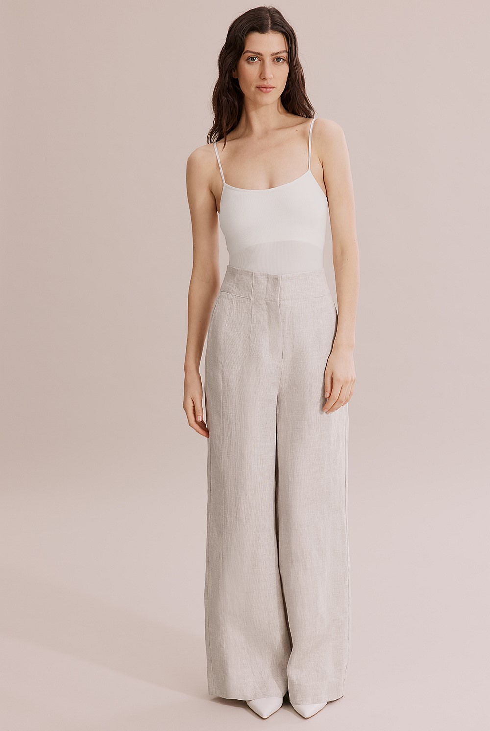 Linen Wide Leg Pant