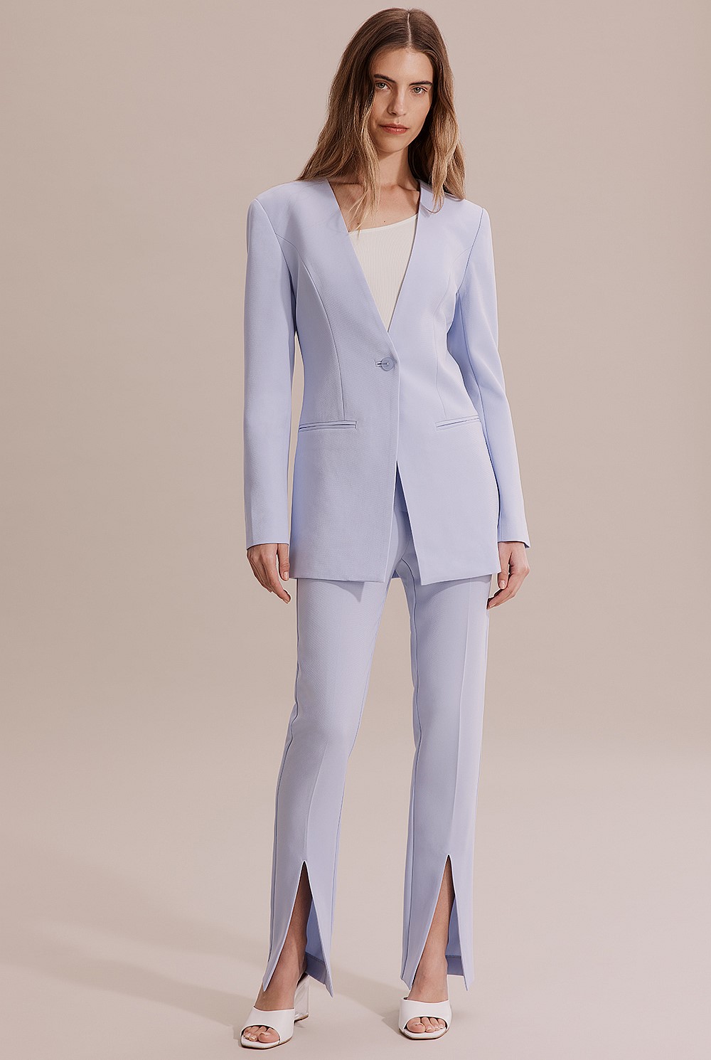 Slim Front Split Pant