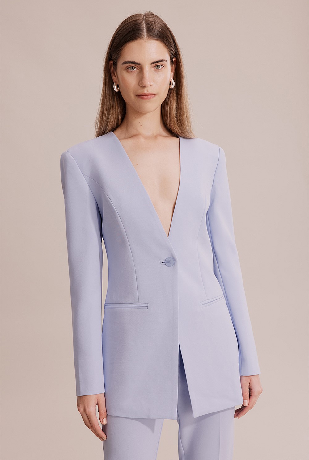 Fitted Longline Blazer