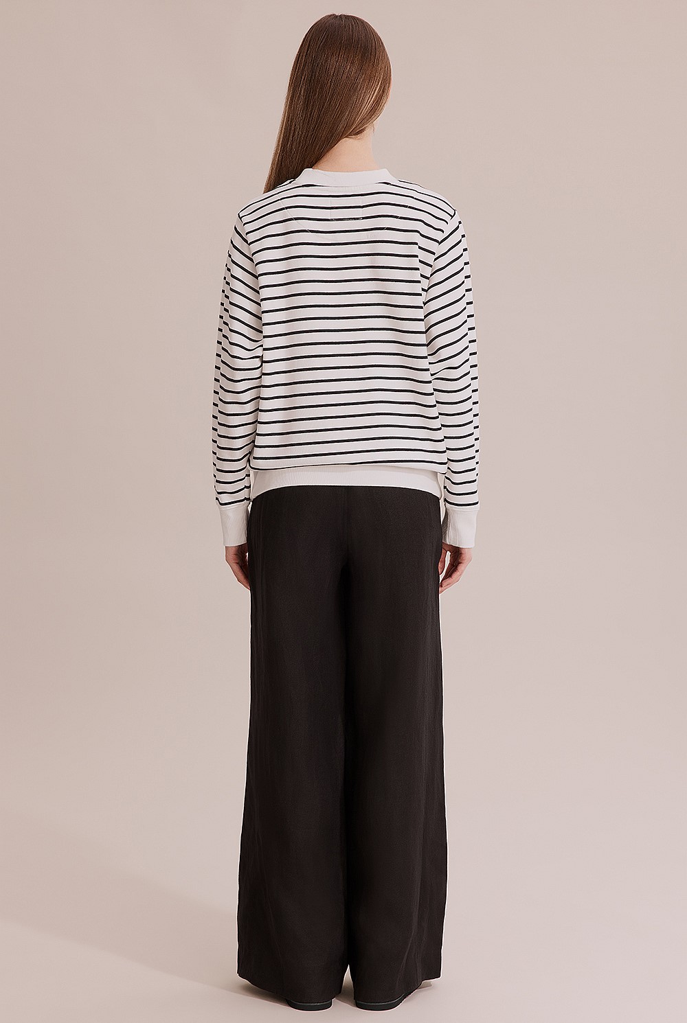 Cotton Stripe Heritage Sweat