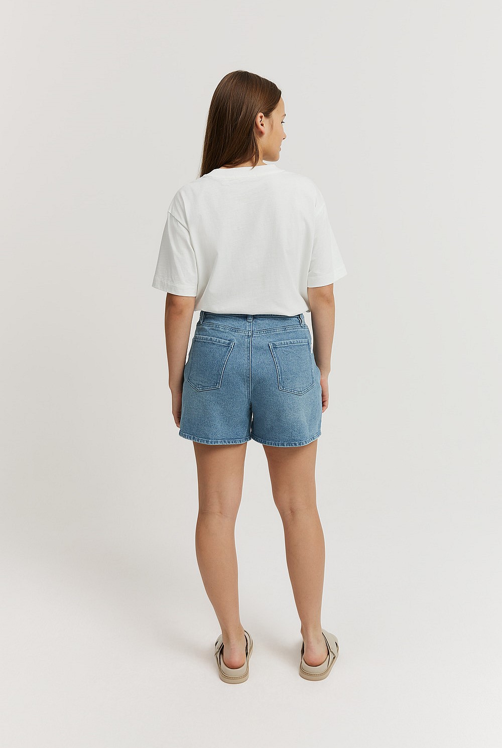 Teen Waisted Denim Short