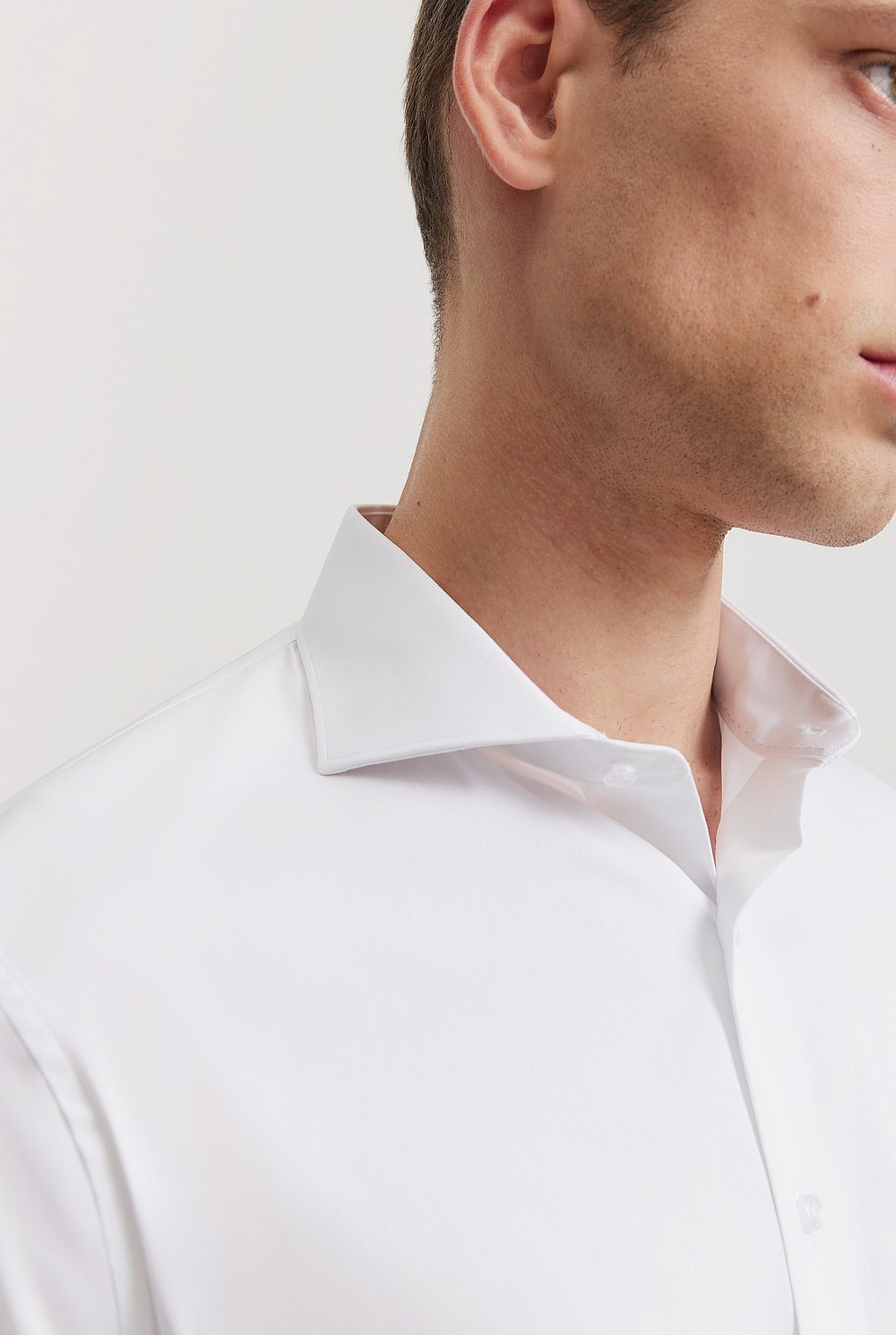 Tailored Fit Super Fine Cotton Stretch Shirt