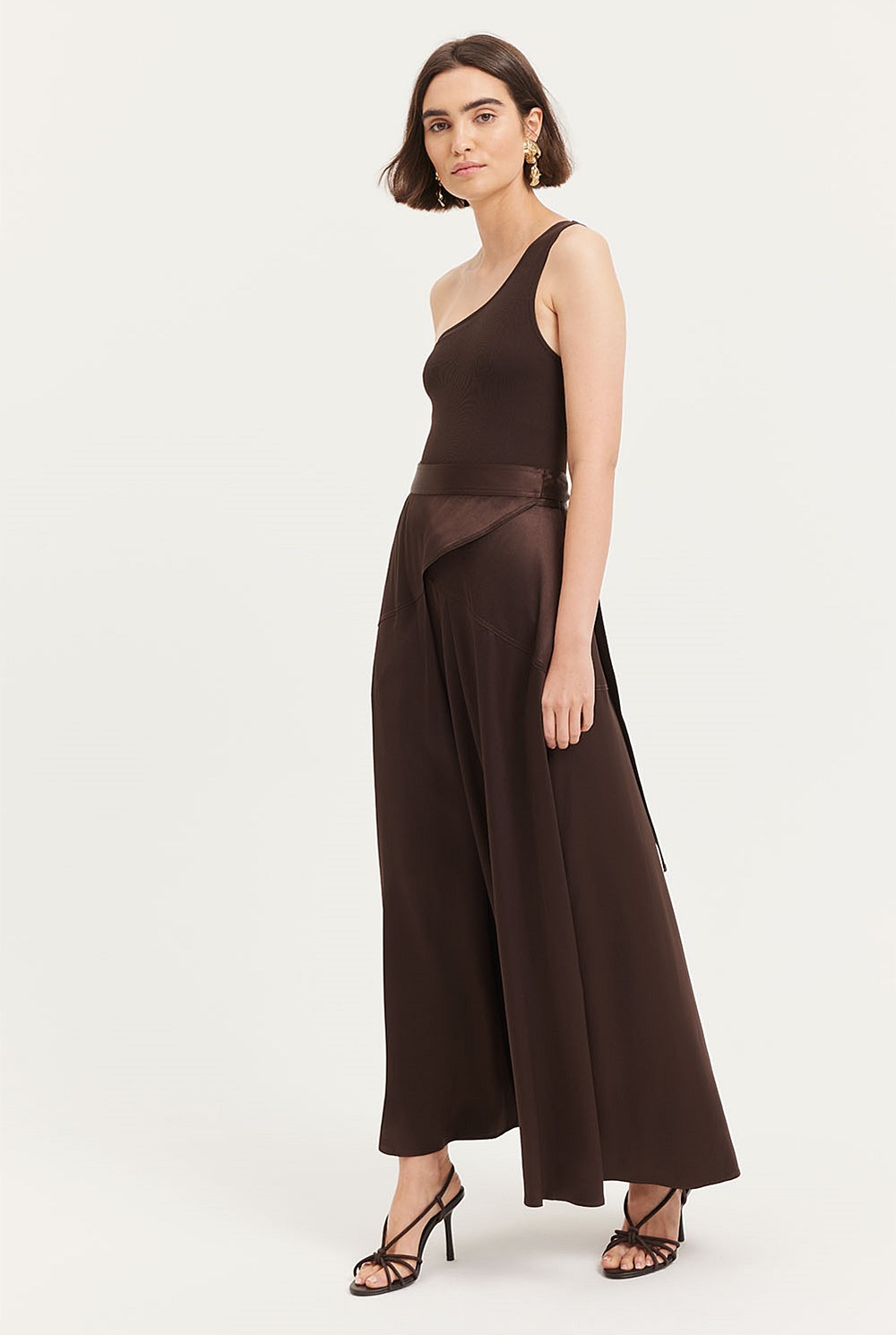 Satin Wrap Skirt