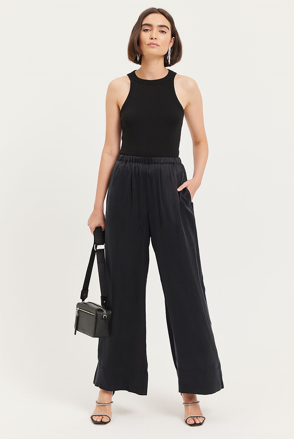 Wide Leg Pull-On Pant