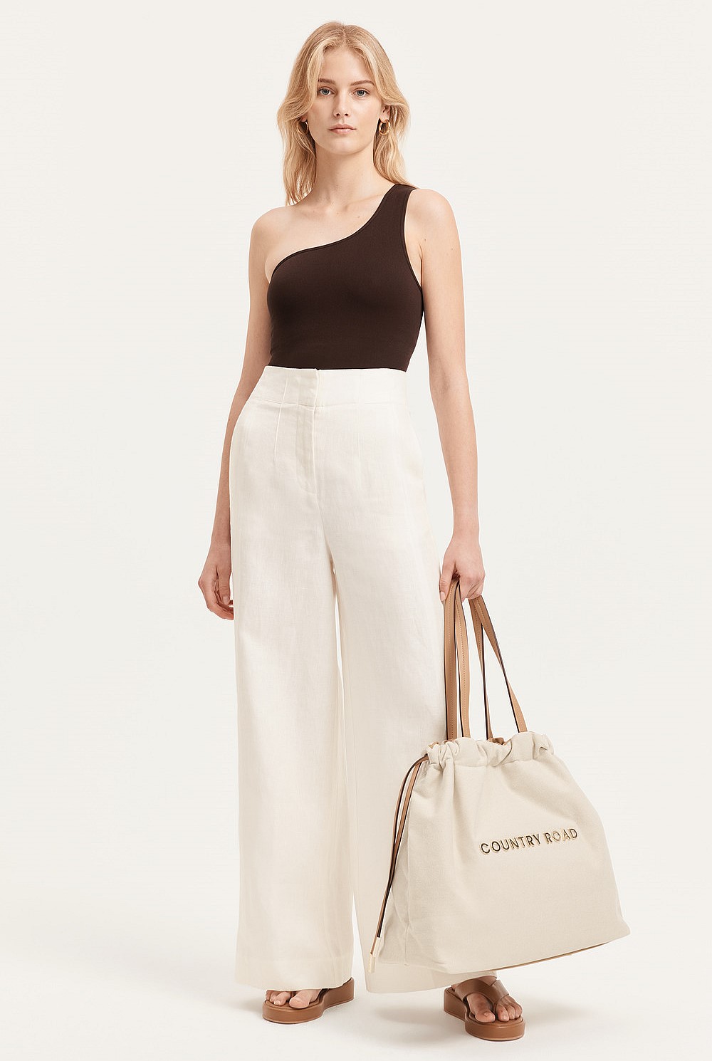 Linen Wide Leg Pant