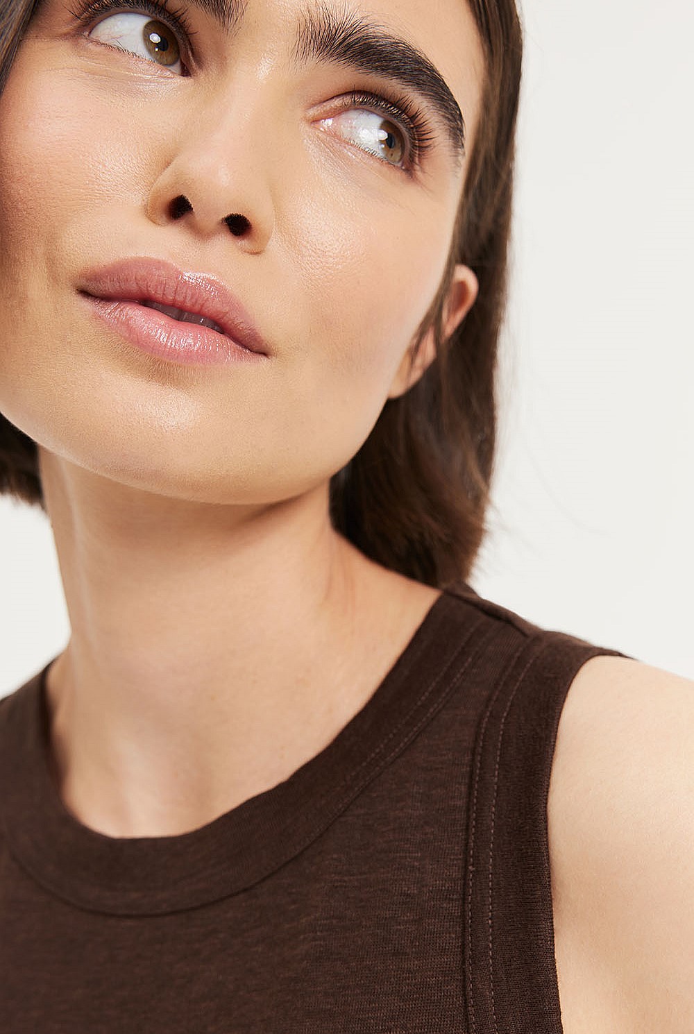 Linen Jersey Tank Dress