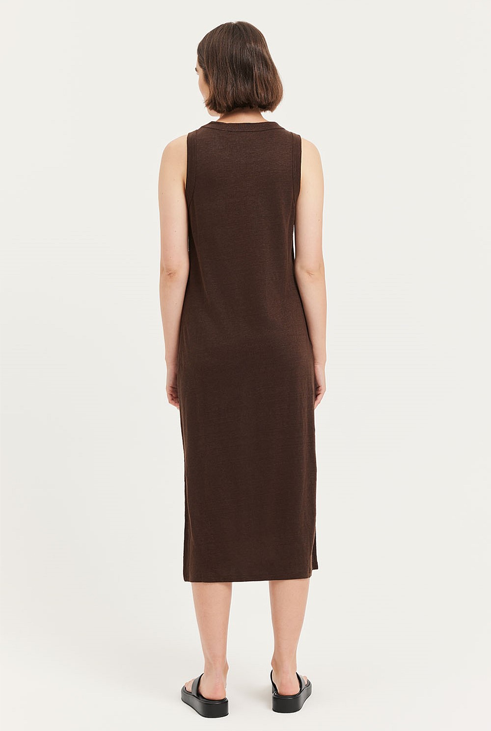 Linen Jersey Tank Dress