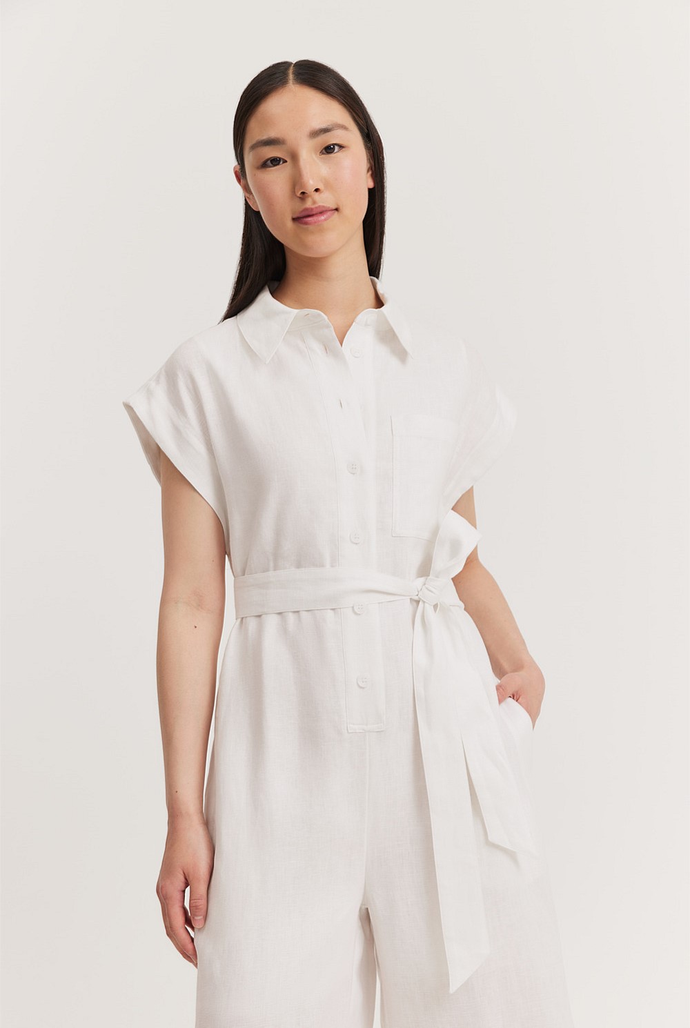 Organically Grown Linen Jumpsuit