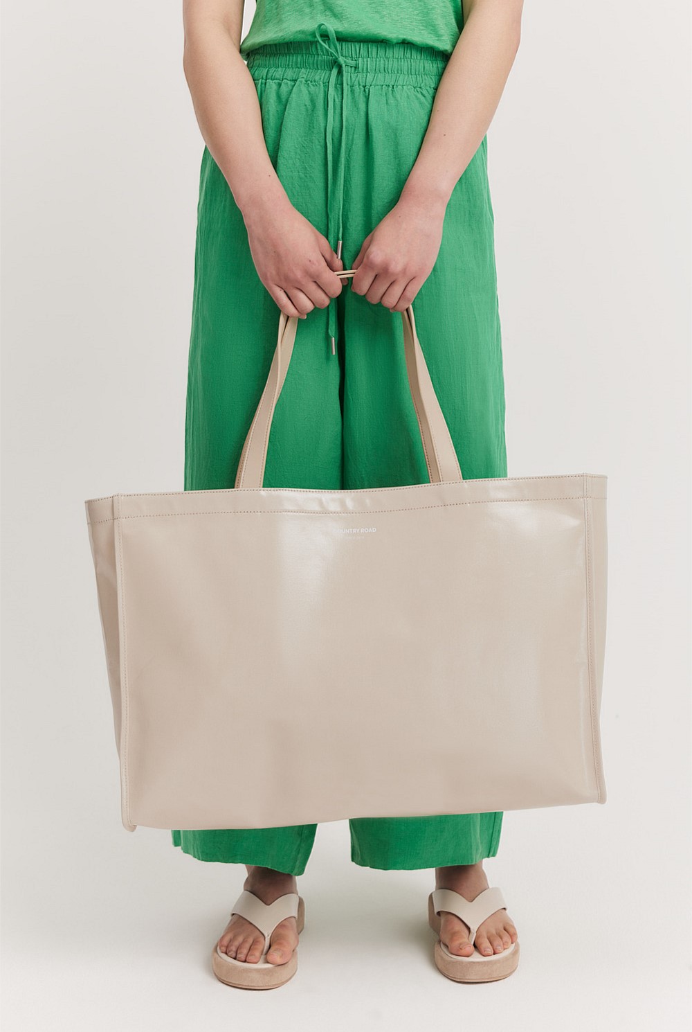 Cotton Coated Canvas Tote
