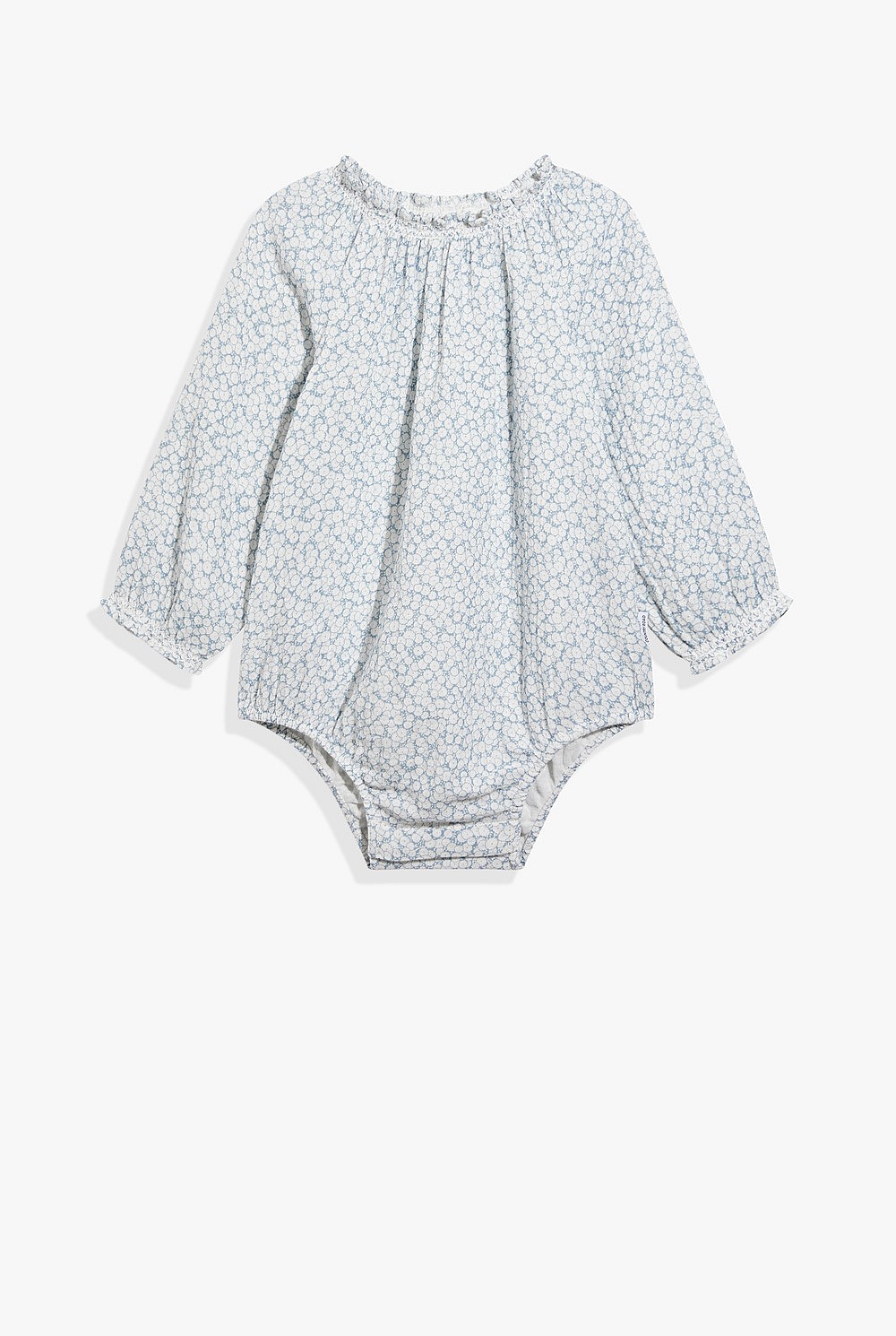Cotton Ditsy Floral Long Sleeve Bodysuit