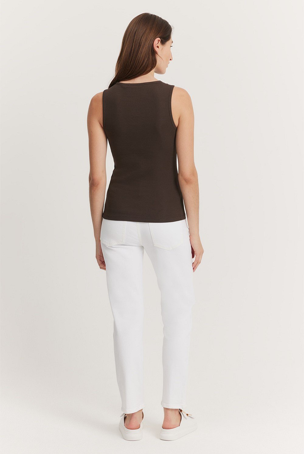 High Neck Rib Tank