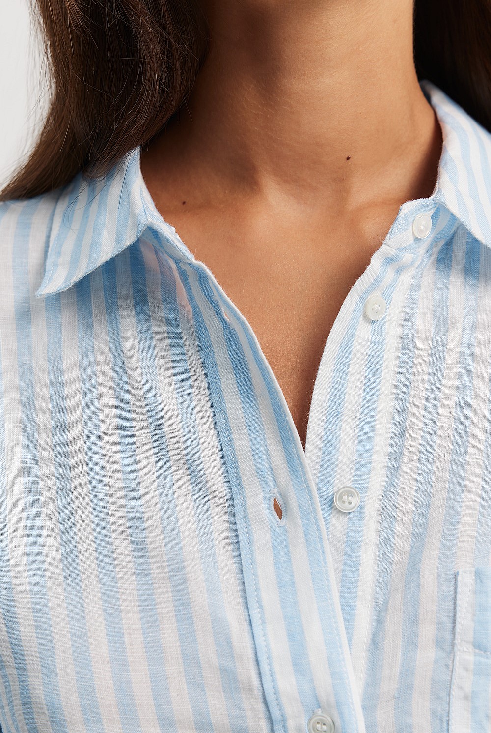 Organically Grown Linen Stripe Shirt