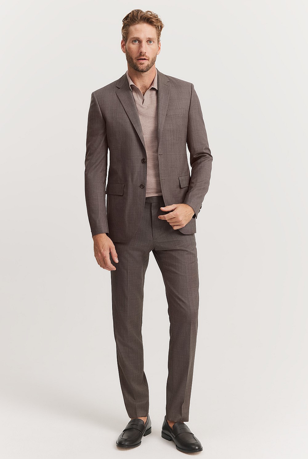 Regular Fit Textured Travel Jacket