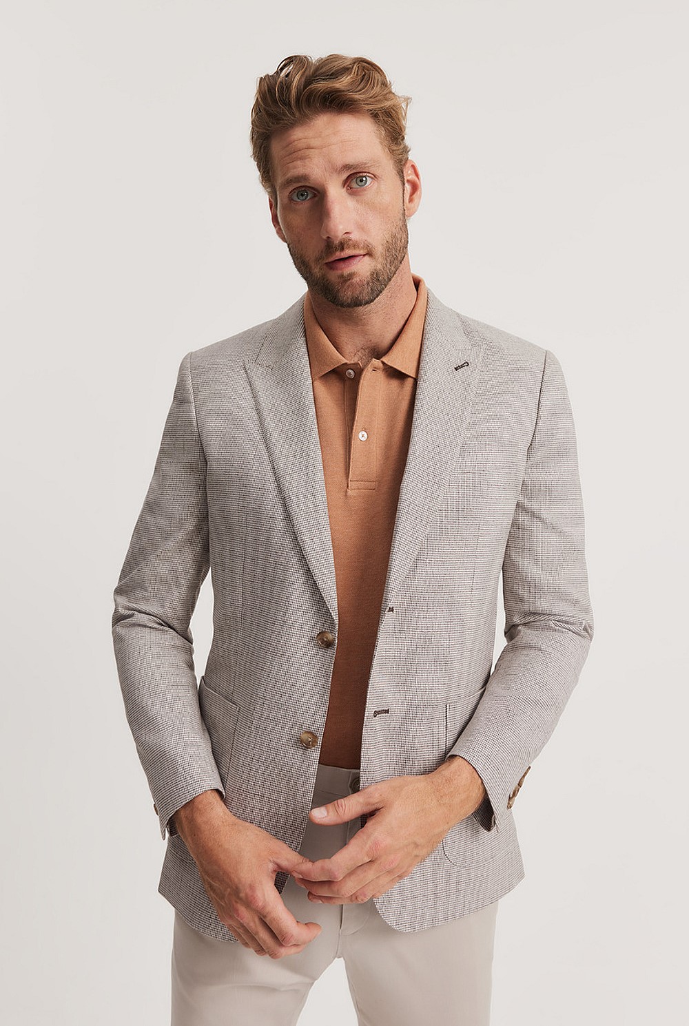 Regular Fit Puppytooth Blazer