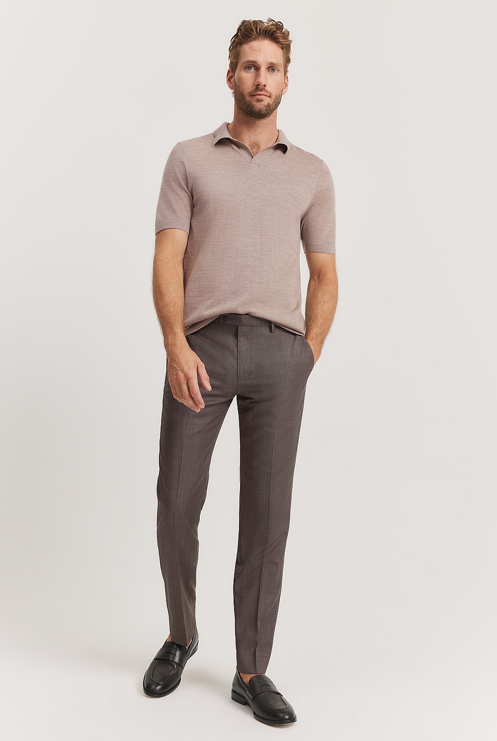 Slim Fit Textured Travel Pant