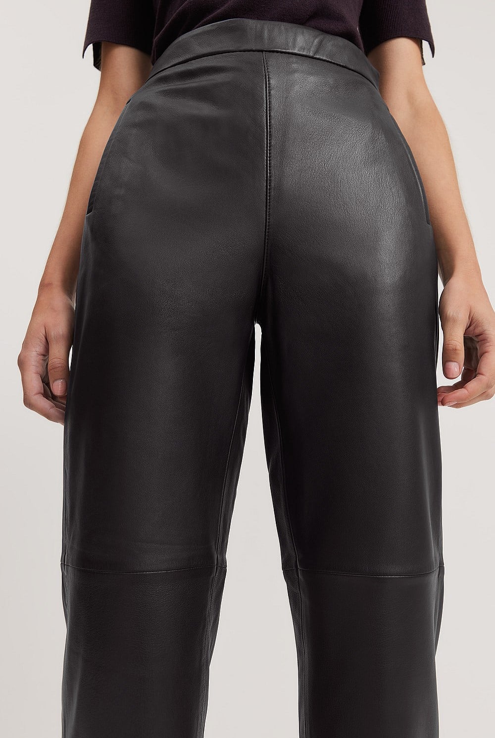 Leather Straight Pant